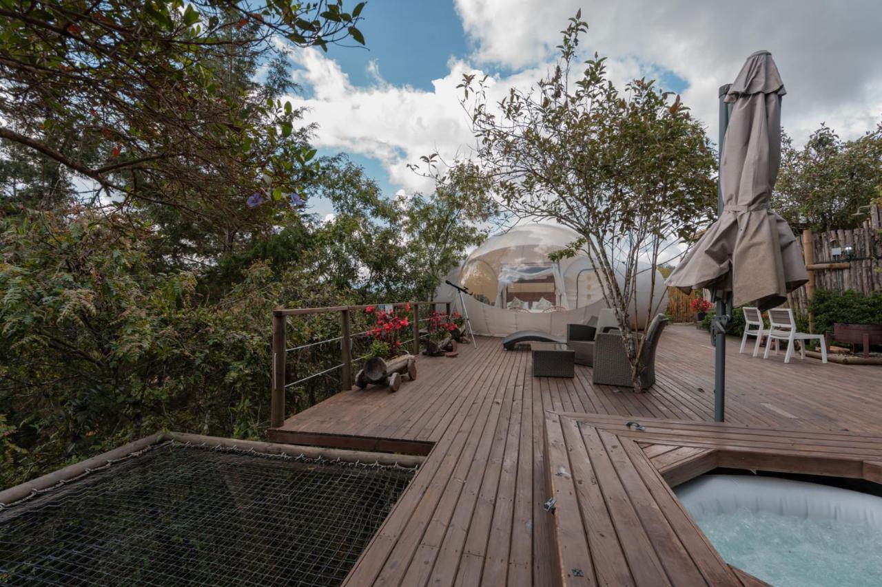 ホテル Bubblesky Glamping 40 Min From Medellin エル・レティーロ エクステリア 写真