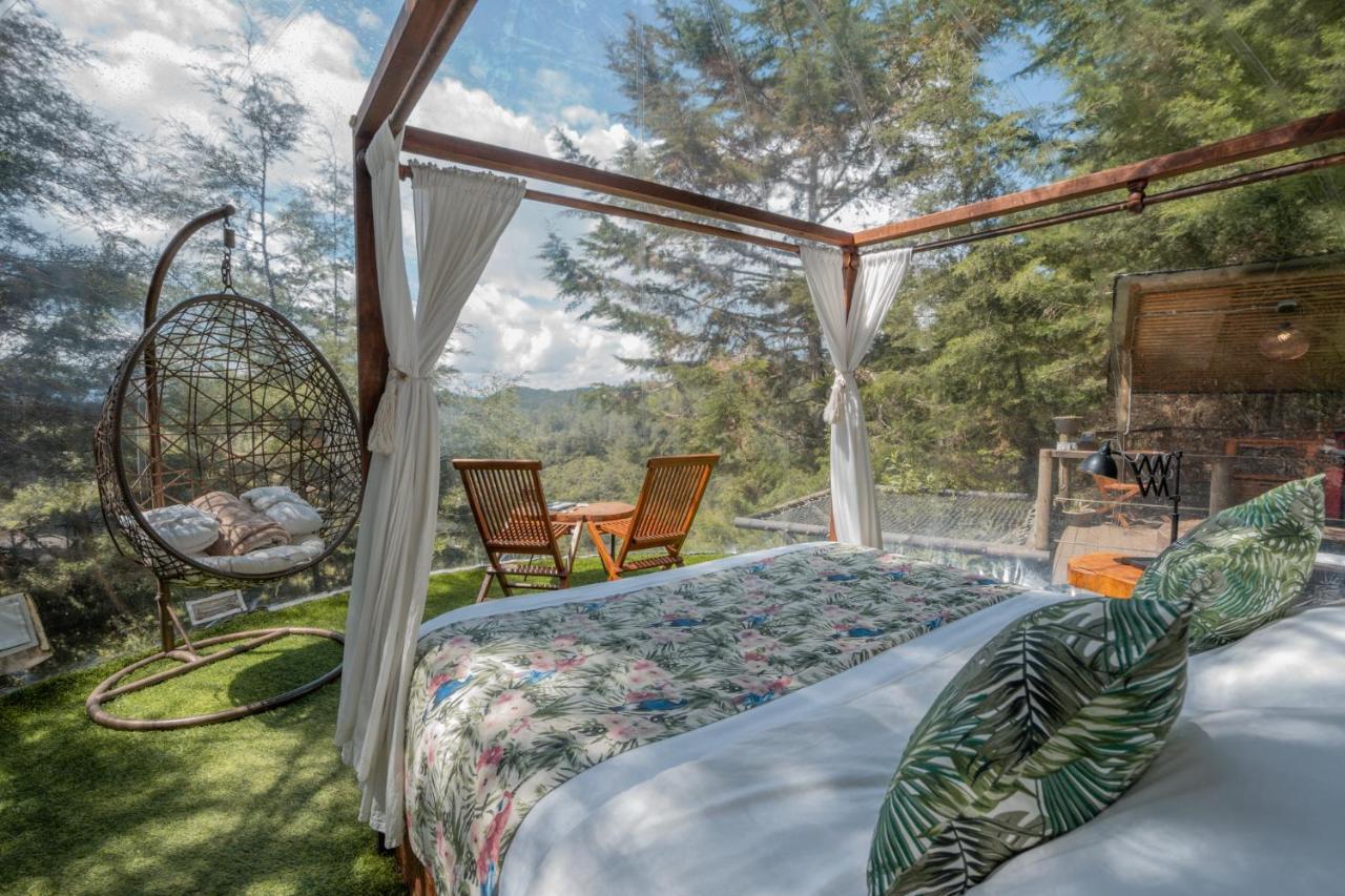 ホテル Bubblesky Glamping 40 Min From Medellin エル・レティーロ エクステリア 写真