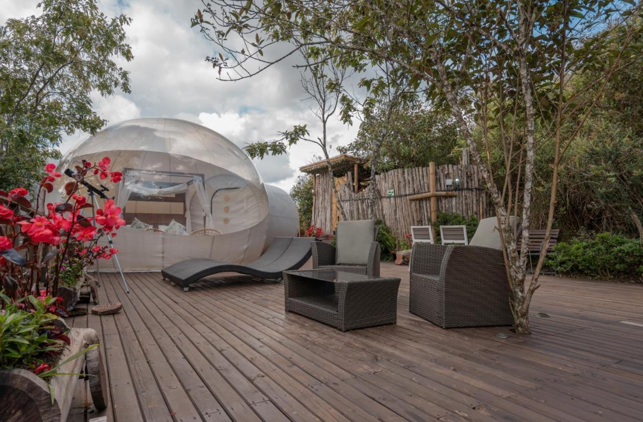 ホテル Bubblesky Glamping 40 Min From Medellin エル・レティーロ エクステリア 写真
