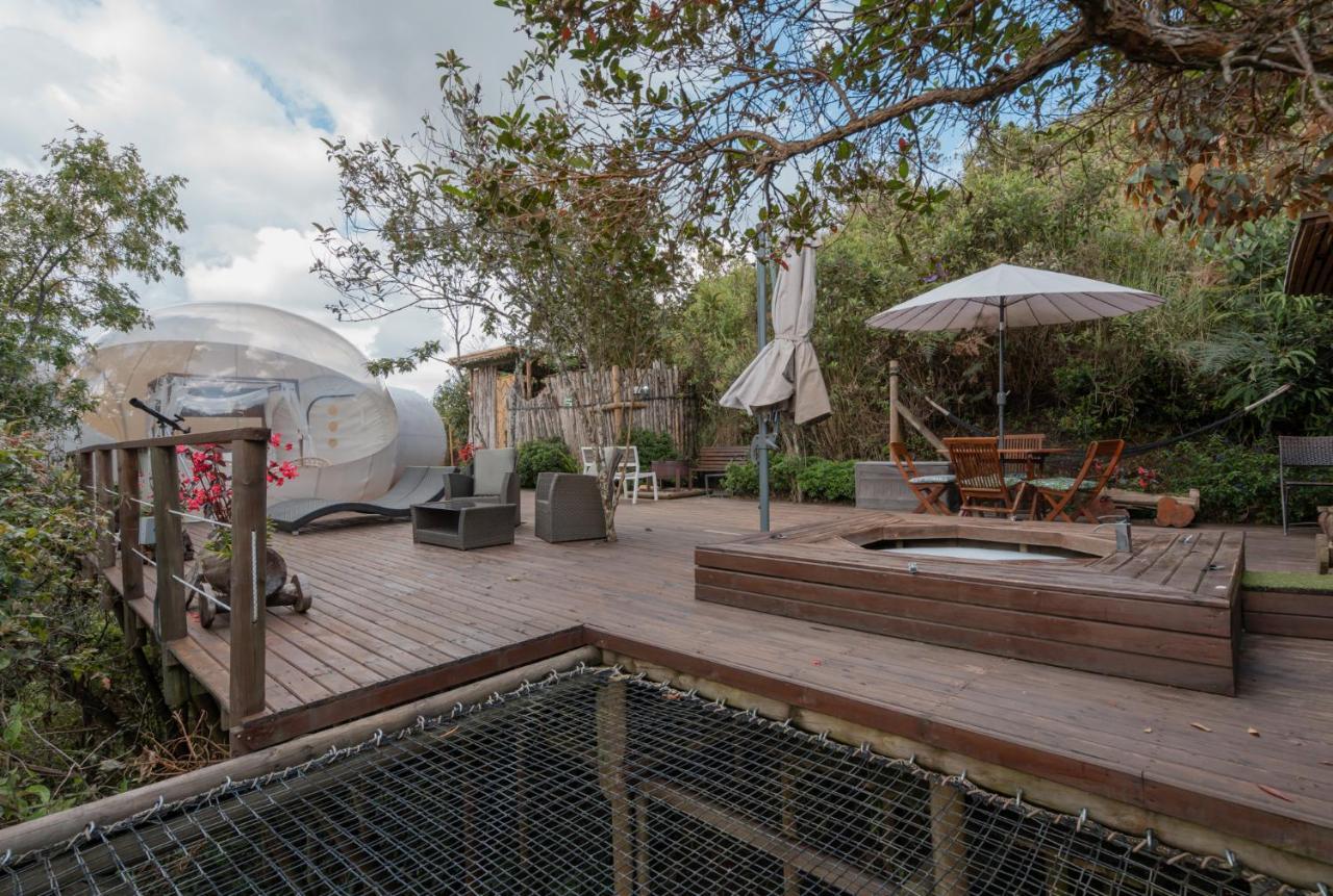 ホテル Bubblesky Glamping 40 Min From Medellin エル・レティーロ エクステリア 写真